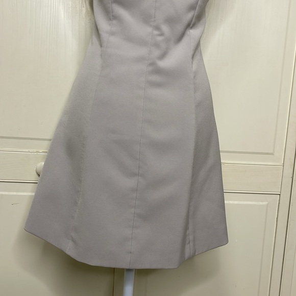 Catwalk Womens Button Wrap Belted Mini Dress Sleeveless Taupe Size S Runway - Picture 7 of 10